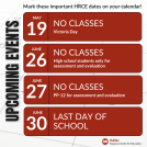 Important Dates May and June